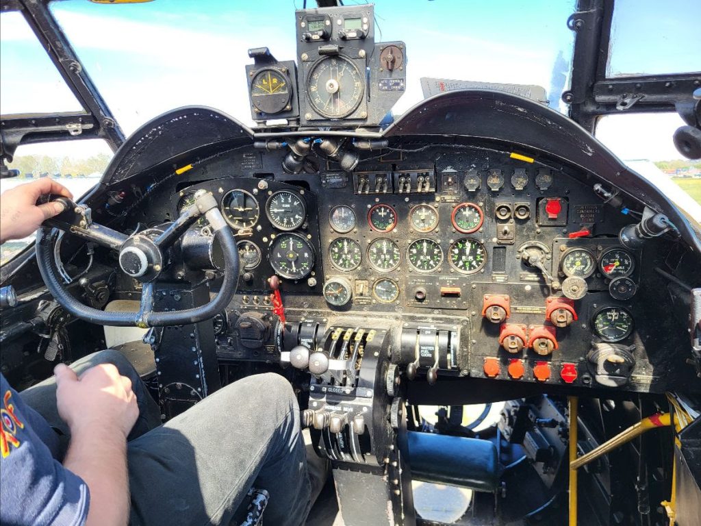 Avro Lancaster B.VII NX611 ‘Just Jane’ – Restoration Update 260 10 nx611s cockpit ready for pre season engine runs