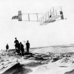 orville wright making a record flight in north carolina in 1911