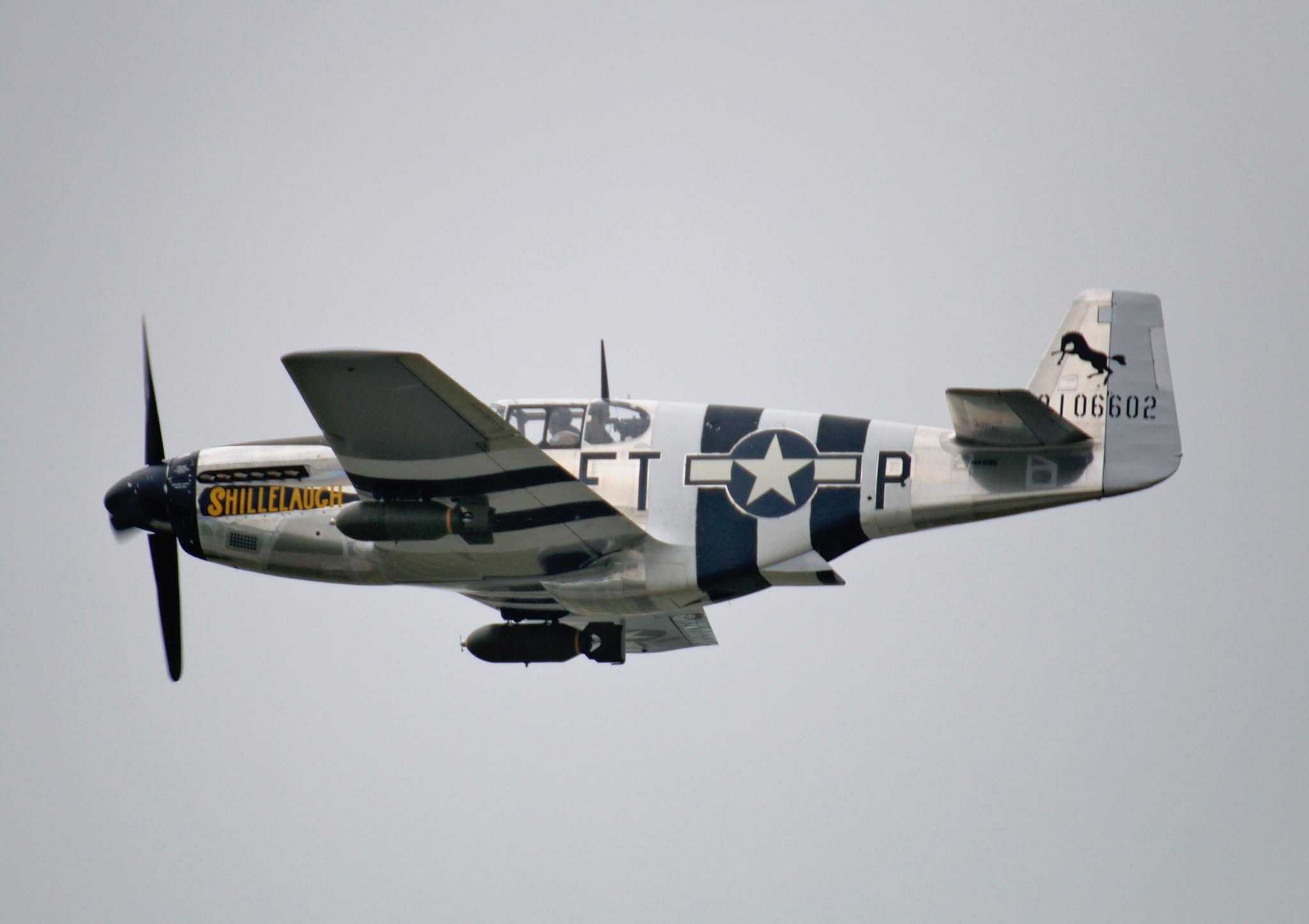 P-51B Mustang Shillelagh Makes Successful First Flight Ahead of