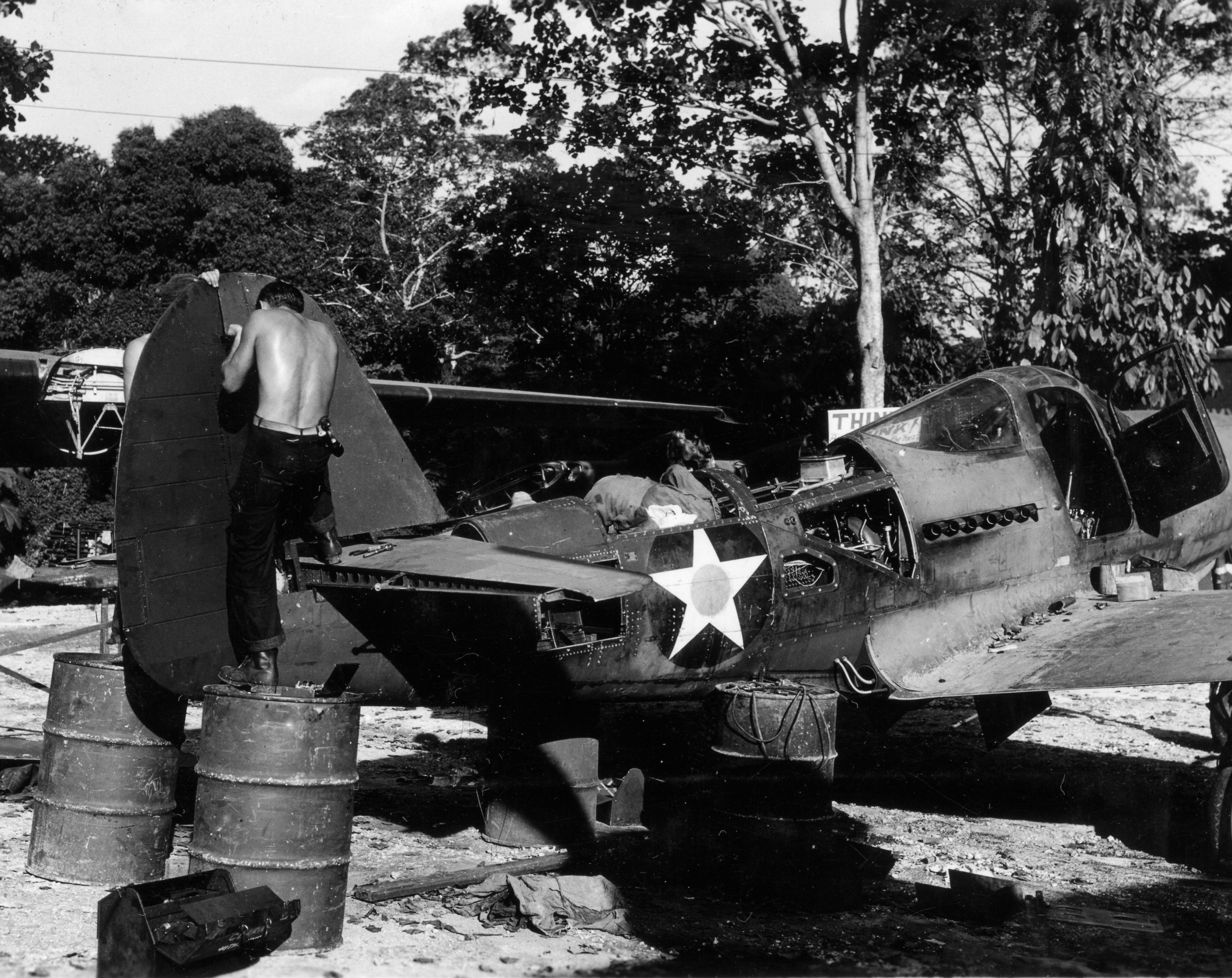 Keeping Santo Flying: The 29th Air Service Group on Espiritu Santo 17 p39 under repain 29th air service group very early 1942 pre may stars195 scaled