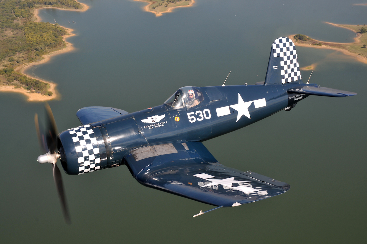 The CAF Dixie Wing's FG-1D Corsair. The CAF acquired this aircraft in 1961. ( Photo by Luigino Caliaro)