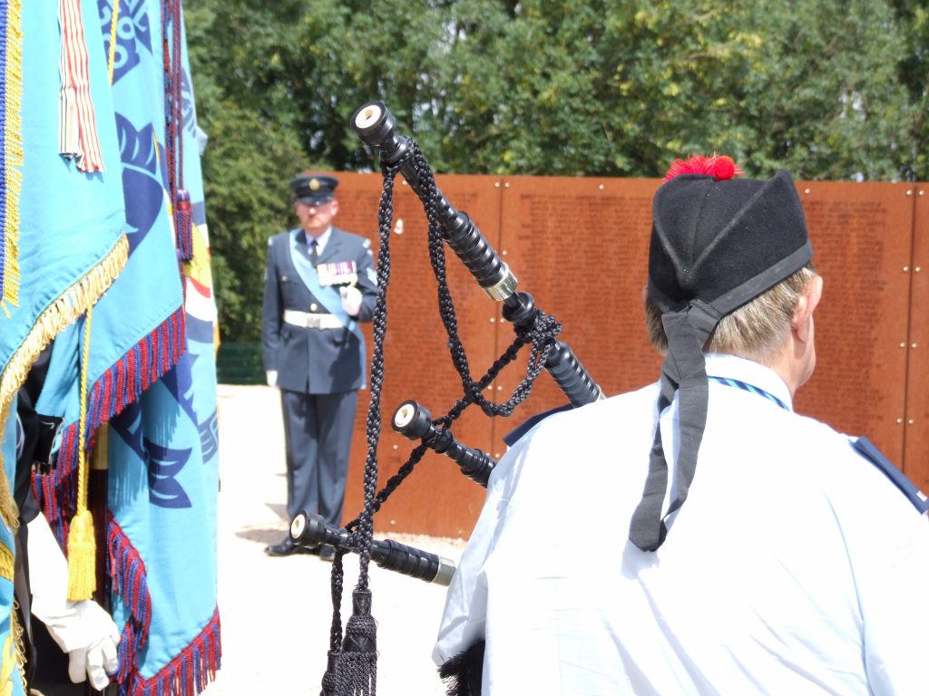 RAF Salutes 6th "Bomber Command Day" in Lincoln, England 16 piper on parade