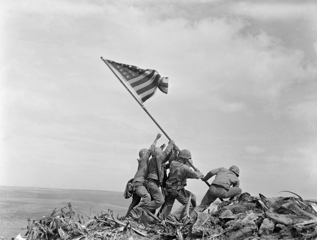 Death of a Havoc 10 raising the flag on iwo jima larger edit1