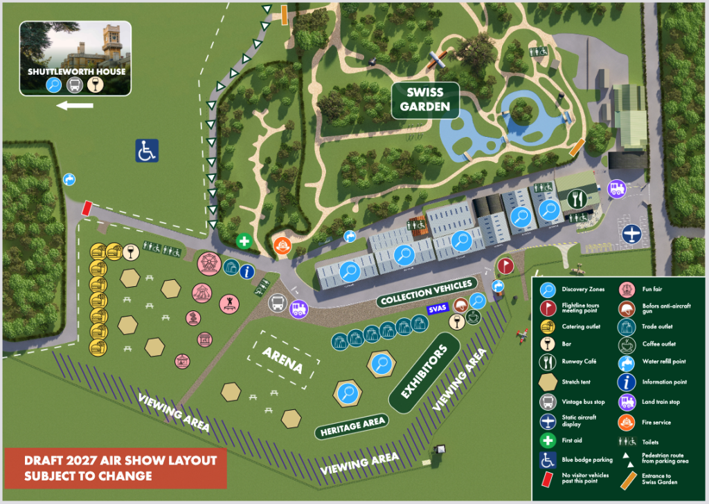 shuttleworth announces new parking and event layout for 2027
