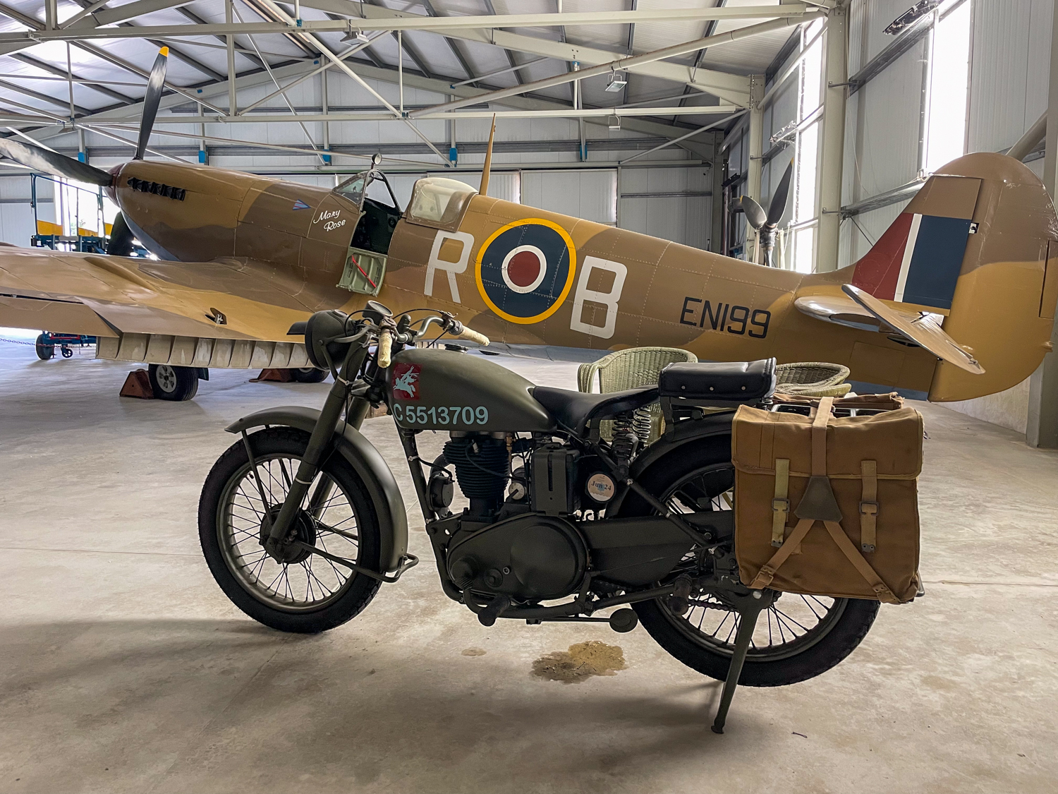 spitfire supermarine motorbike malta aviation museum