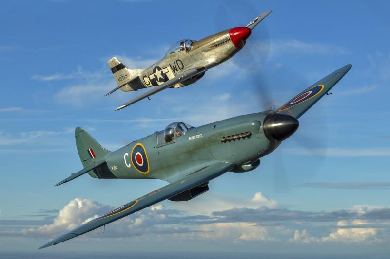 spitfire and mustang