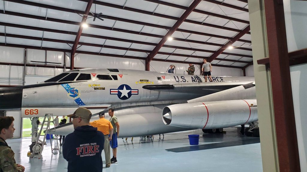 tb 58 55 0663 on display with other aircraft at the grissom air museum indiana 1
