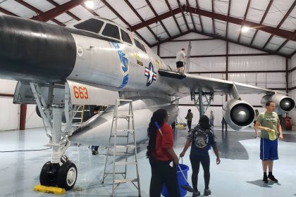 tb 58 55 0663 on display with other aircraft at the grissom air museum indiana. 2