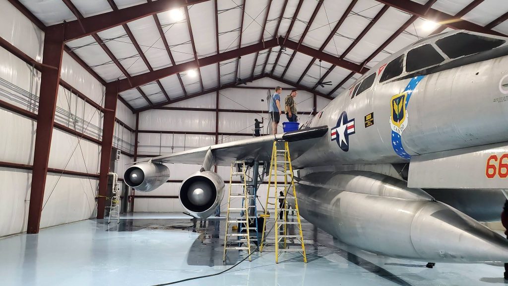 tb 58 55 0663 on display with other aircraft at the grissom air museum indiana. 3