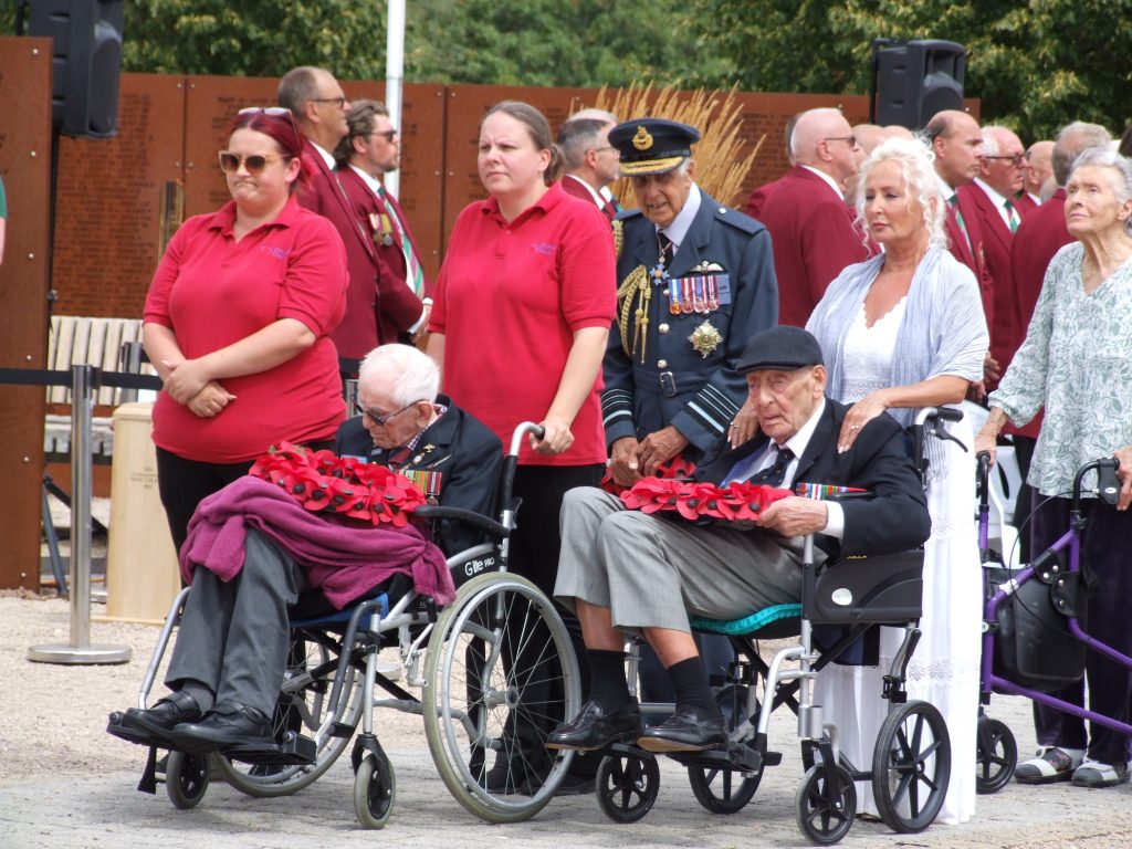 RAF Salutes 6th "Bomber Command Day" in Lincoln, England 10 two air crew veterans