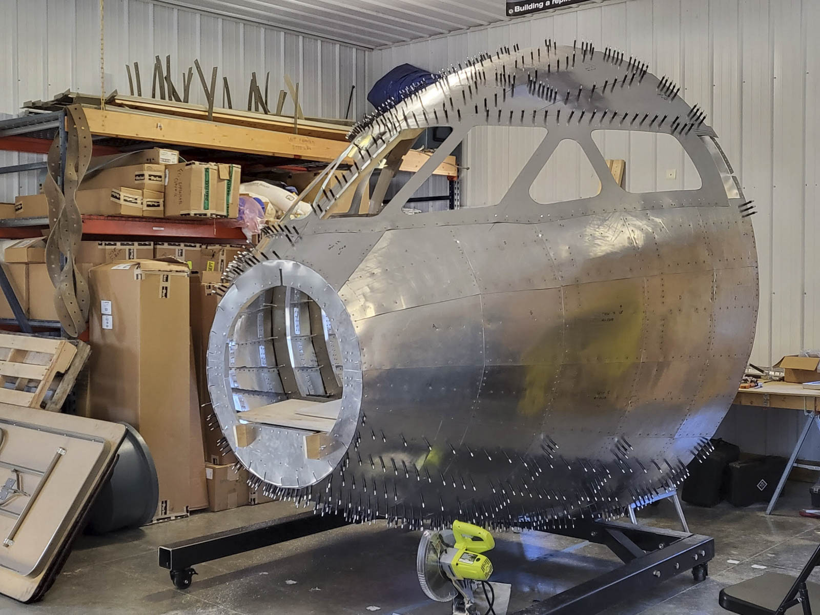 Replica de Havilland Comet Fuselage Taking Shape in Wisconsin 23 unnamed 4 small