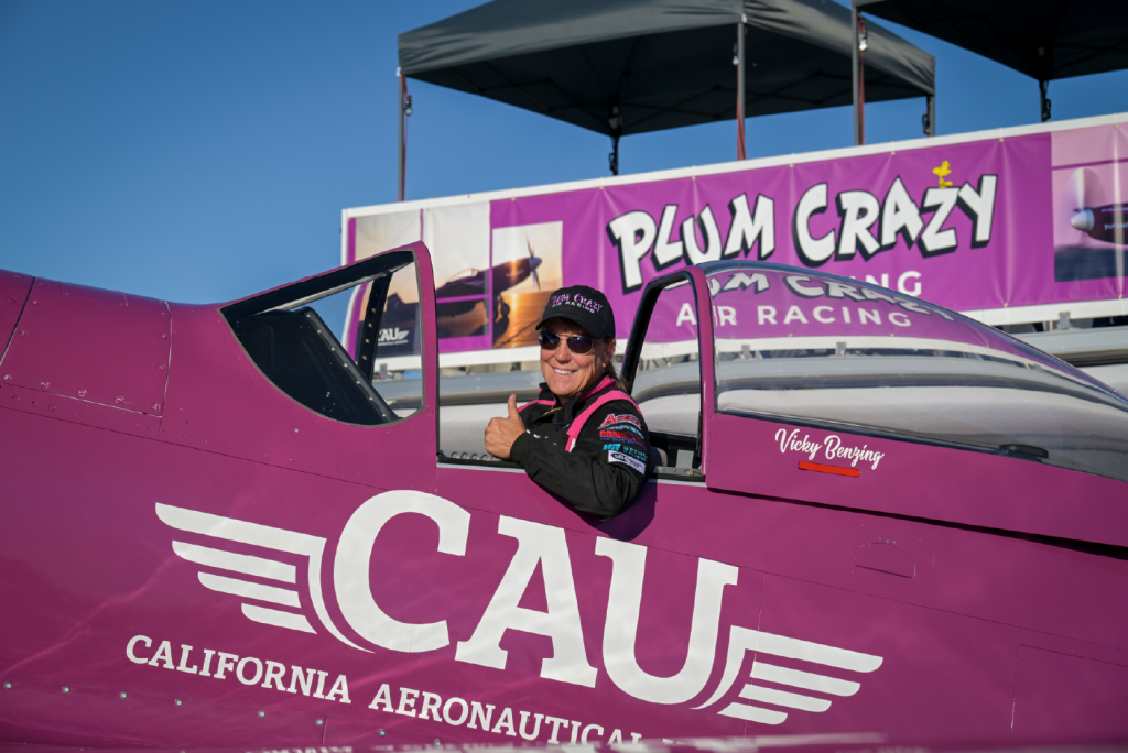 vicky at plum crazy booth