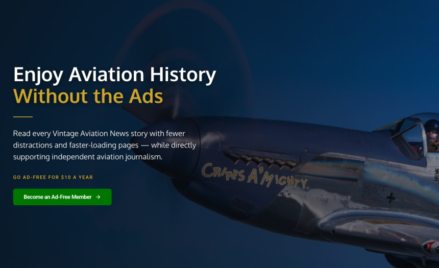 vintage aviation news launches ad free supporting membership