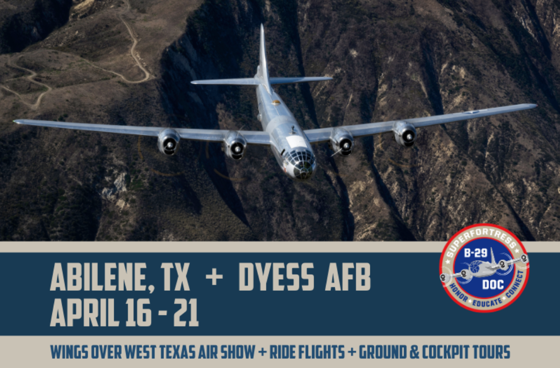 wings over texas B 29 DOC 2025