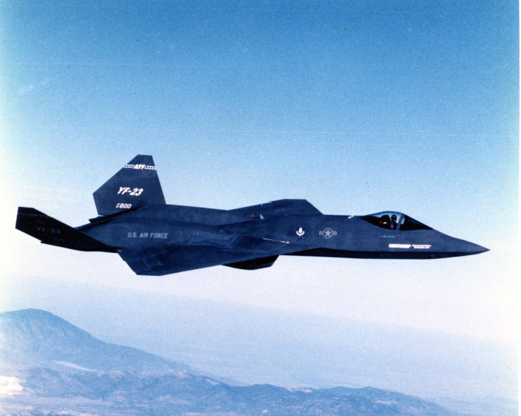Grounded Dreams: Northrop YF-23 - The Masterpiece That Lost The Century 12 yf 23 front right view